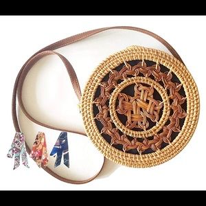 Rattan Bali Cross-Body Bag